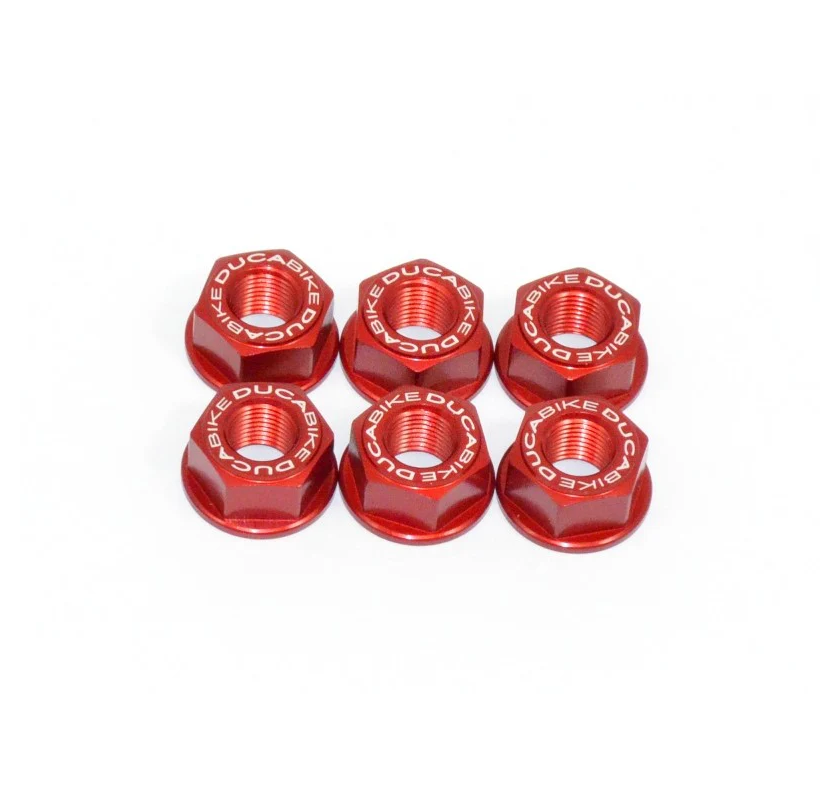 NEW Ducabike DBK 6DSB01A Red Rear Sprocket Carrier Nut Set for Ducati