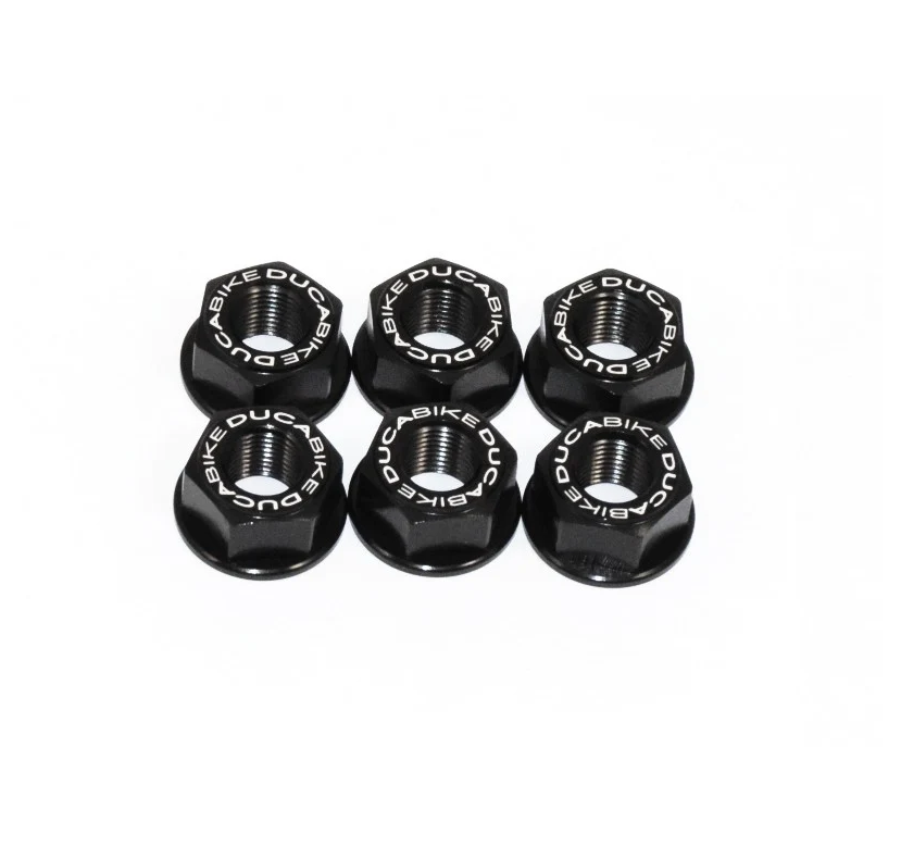 NEW Ducabike DBK 6DSB01D Black Rear Sprocket Carrier Nut Set for Ducati