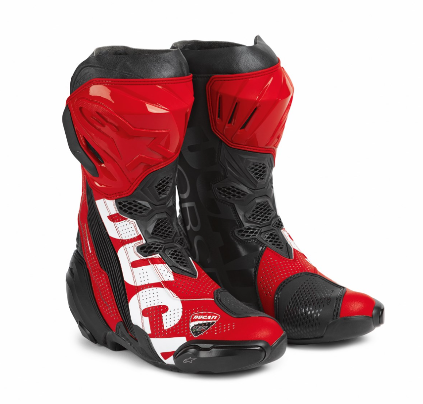 NEW Ducati Corse V6 Air Racing Motorcycle Boots Size 45 CE Track Performance