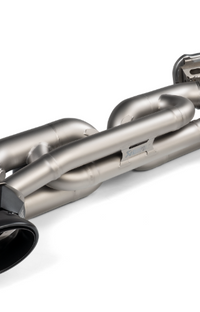 NEW Akrapovic TP-T/S/33 Black Titanium Tail Pipe Set Porsche 911 Turbo S 992
