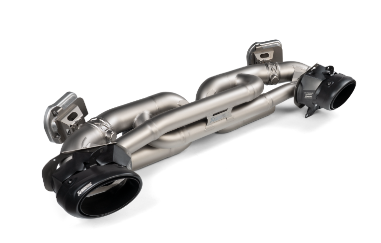 NEW Akrapovic TP-T/S/33 Black Titanium Tail Pipe Set Porsche 911 Turbo S 992