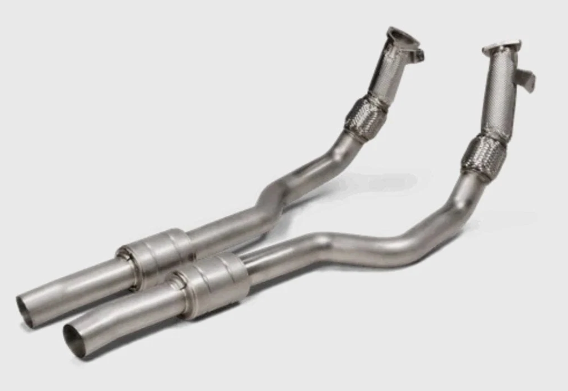 NEW Akrapovic L-AU/SS/6 Link Pipe Set Audi RS6 RS7 C8 2020-2026 Stainless