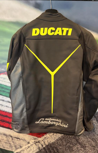 NEW Ducati Dainese Panigale V4 Lamborghini Leather Jacket Size 58 981095258
