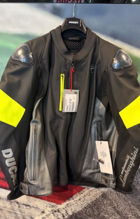 NEW Ducati Dainese Panigale V4 Lamborghini Leather Jacket Size 58 981095258
