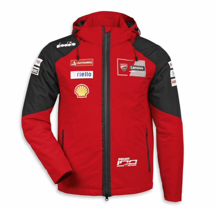 NEW Ducati Diadora GP Team Replica 26 Rain Jacket Large 987804525 Waterproof