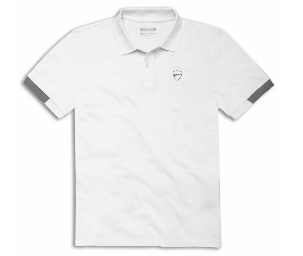 NEW Ducati Smart 2.0 White Polo Shirt XXXL Pima Cotton 987710528