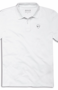 NEW Ducati Smart 2.0 White Polo Shirt XXXL Pima Cotton 987710528
