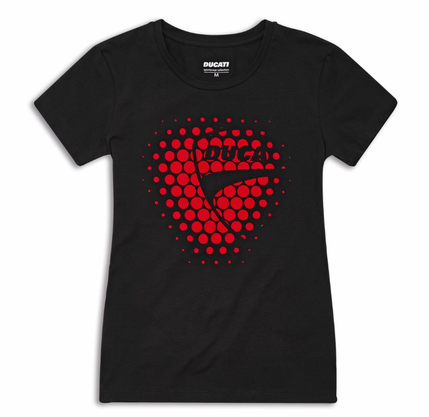 NEW Ducati Women's Heart T-Shirt XS Cotton Stretch Tee 987710992