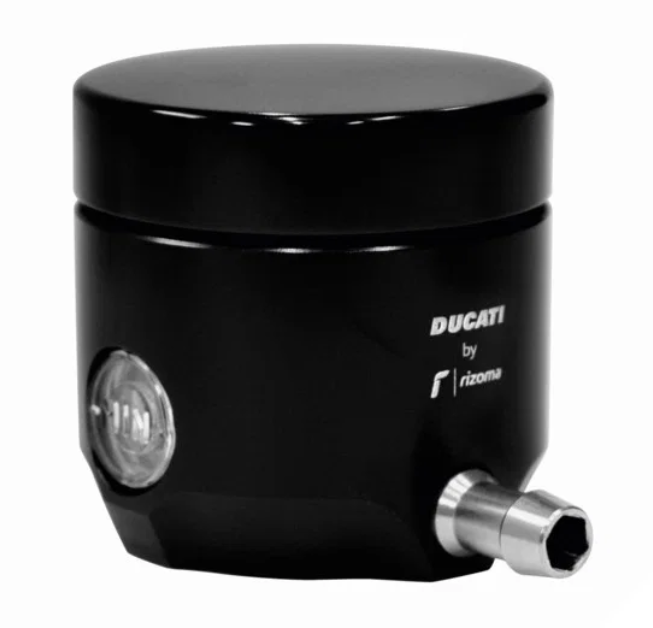 NEW Ducati Rizoma Black Brake Fluid Reservoir Billet Aluminum 96180571AA
