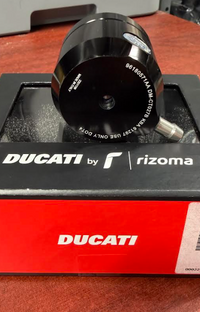 NEW Ducati Rizoma Black Brake Fluid Reservoir Billet Aluminum 96180571AA
