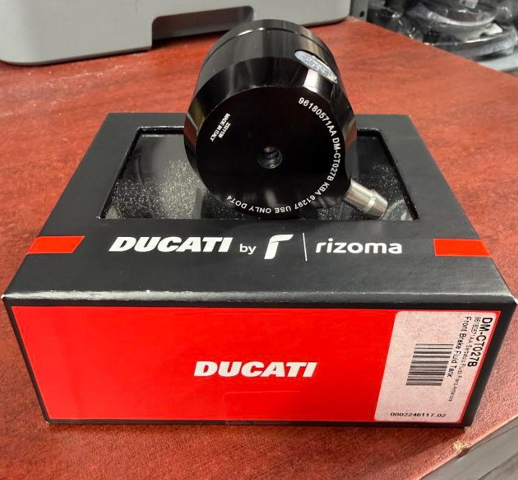 NEW Ducati Rizoma Black Brake Fluid Reservoir Billet Aluminum 96180571AA