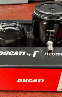 NEW Ducati Rizoma Black Brake Fluid Reservoir Billet Aluminum 96180571AA

