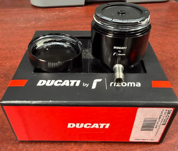 NEW Ducati Rizoma Black Brake Fluid Reservoir Billet Aluminum 96180571AA