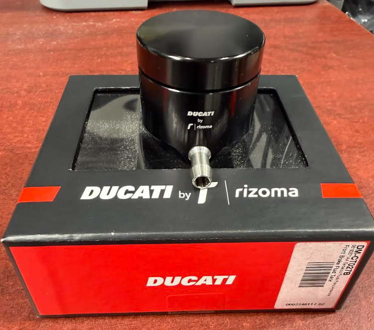 NEW Ducati Rizoma Black Brake Fluid Reservoir Billet Aluminum 96180571AA