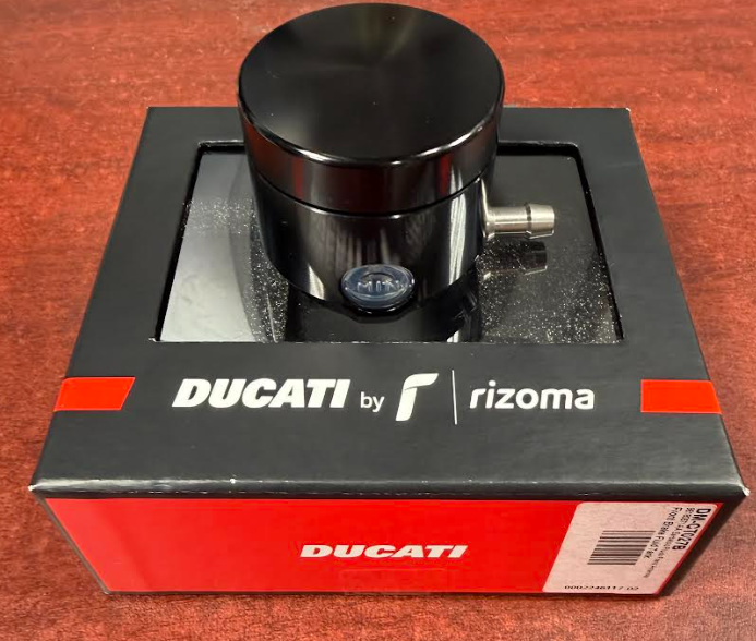 NEW Ducati Rizoma Black Brake Fluid Reservoir Billet Aluminum 96180571AA