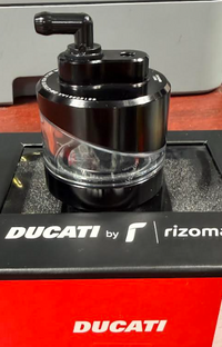 NEW OEM Ducati Rizoma Brake Fluid Reservoir Billet Aluminum 96180581AA
