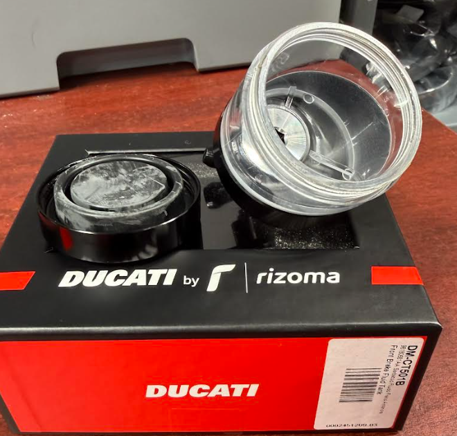NEW OEM Ducati Rizoma Brake Fluid Reservoir Billet Aluminum 96180581AA