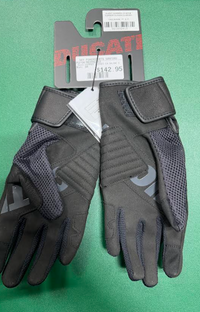 NEW Ducati Summer C4 Spidi Motorcycle Gloves Size Large 981092415
