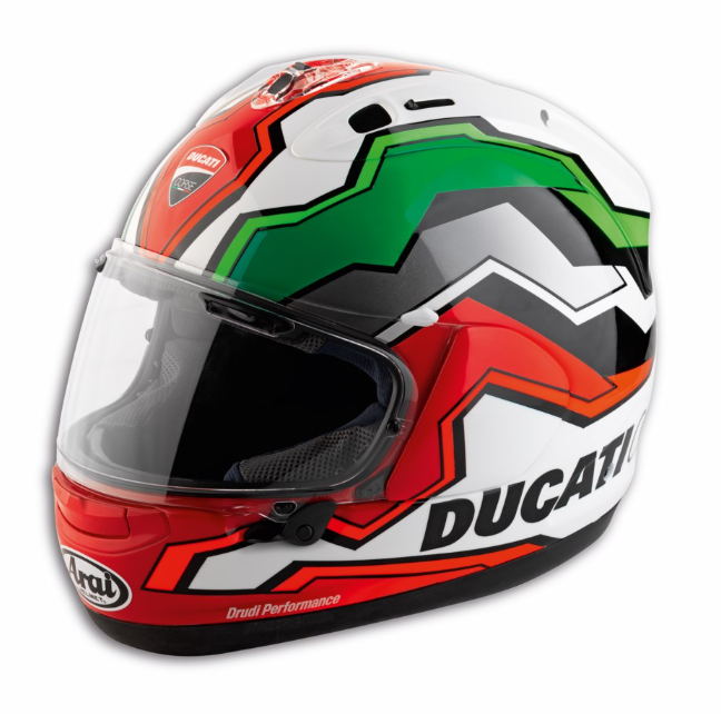 NEW Ducati Corse V8 Flag Arai Corsair-X Full Face Helmet Medium 981092104