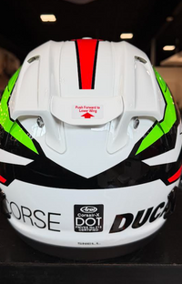 NEW Ducati Corse V8 Flag Arai Corsair-X Full Face Helmet Medium 981092104
