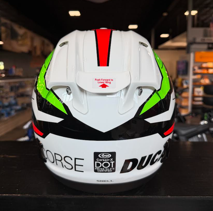 NEW Ducati Corse V8 Flag Arai Corsair-X Full Face Helmet Medium 981092104