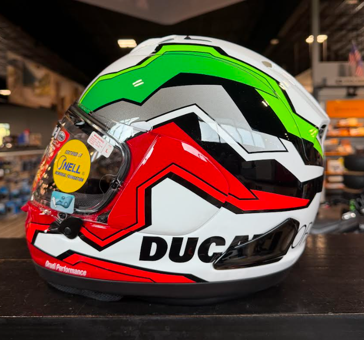NEW Ducati Corse V8 Flag Arai Corsair-X Full Face Helmet Medium 981092104