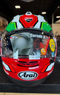 NEW Ducati Corse V8 Flag Arai Corsair-X Full Face Helmet Medium 981092104
