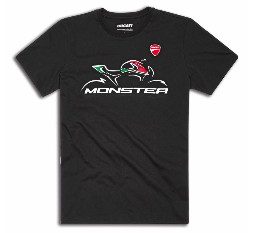 NEW Ducati Monster Sketch T-Shirt XL 100% Cotton Tee 987713516