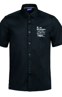 NEW BMW Motorrad Men's Motorsport Short Sleeve Shirt Black Medium 76615B67633
