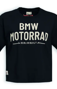 NEW BMW Motorrad Women's Berlin Built T-Shirt Black Large 76615B3E380
