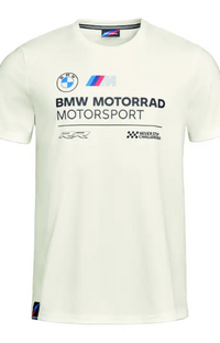 NEW BMW Motorrad Men's M Logo Motorsport T-Shirt White Large 76615B675A9

