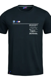 NEW BMW Motorrad Men's Race Team Logo T-Shirt Black Medium 76615B675F6
