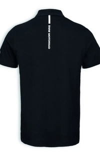 NEW BMW Motorrad Men's GS Polo Shirt Black Medium 100% Cotton 76615B3E2F7
