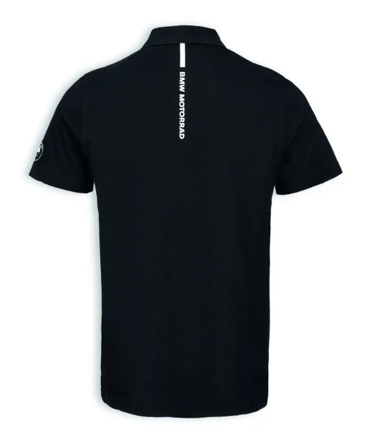 NEW BMW Motorrad Men's GS Polo Shirt Black Medium 100% Cotton 76615B3E2F7