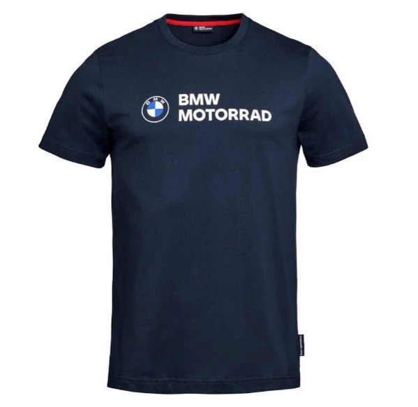 NEW BMW Motorrad T-Shirt Navy Blue XL 100% Cotton 76615B67472
