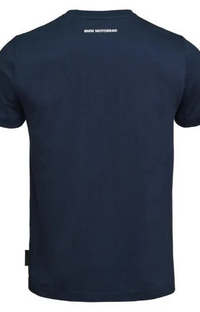 NEW BMW Motorrad T-Shirt Navy Blue XL 100% Cotton 76615B67472
