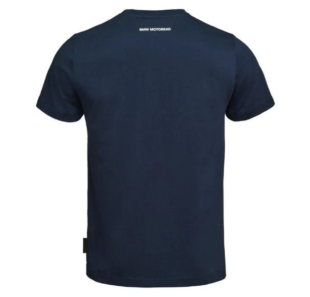 NEW BMW Motorrad T-Shirt Navy Blue XL 100% Cotton 76615B67472