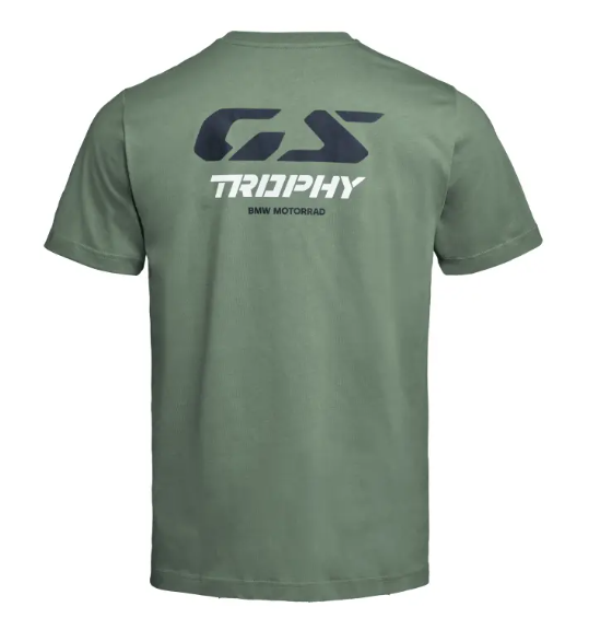 NEW BMW Motorrad Men's GS Trophy 2026 T-Shirt Olive Medium 76615B67427