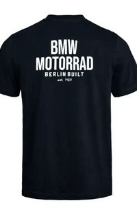 NEW BMW Motorrad Men's Berlin Built T-Shirt Black Medium 76615B67563
