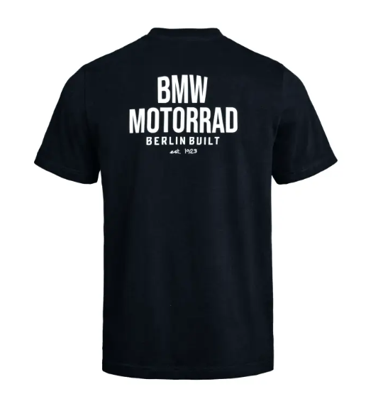 NEW BMW Motorrad Men's Berlin Built T-Shirt Black Medium 76615B67563