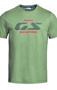 NEW BMW Motorrad Men's Spirit of GS T-Shirt Olive Medium 76615B67409
