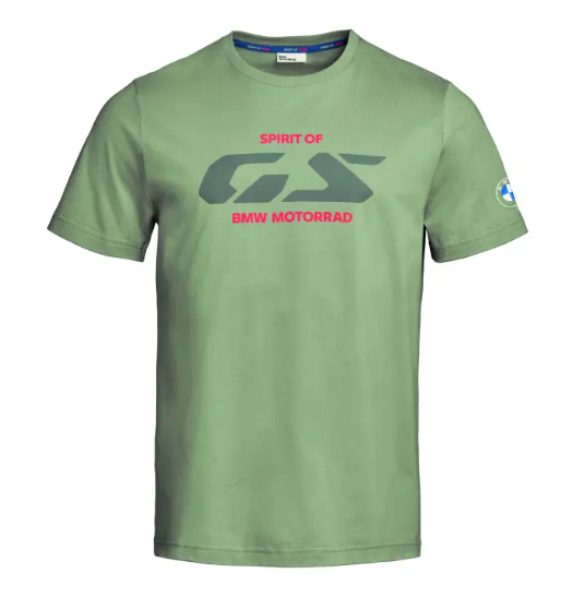 NEW BMW Motorrad Men's Spirit of GS T-Shirt Olive Medium 76615B67409