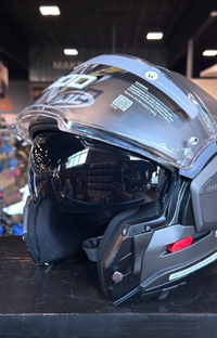 NEW HJC i100 Modular Motorcycle Helmet Semi Flat Titanium 2XL DOT
