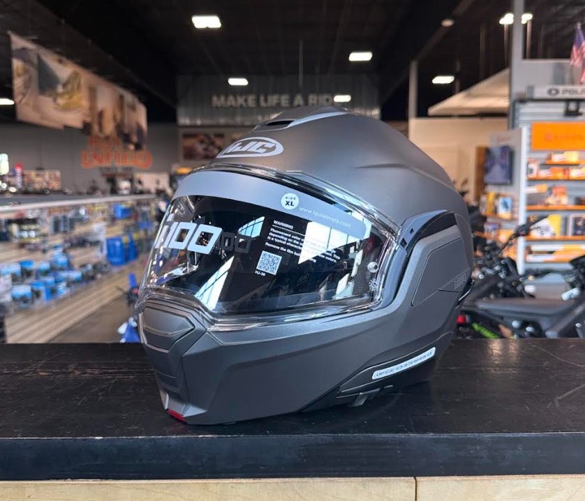 NEW HJC i100 Modular Motorcycle Helmet Semi Flat Titanium 2XL DOT