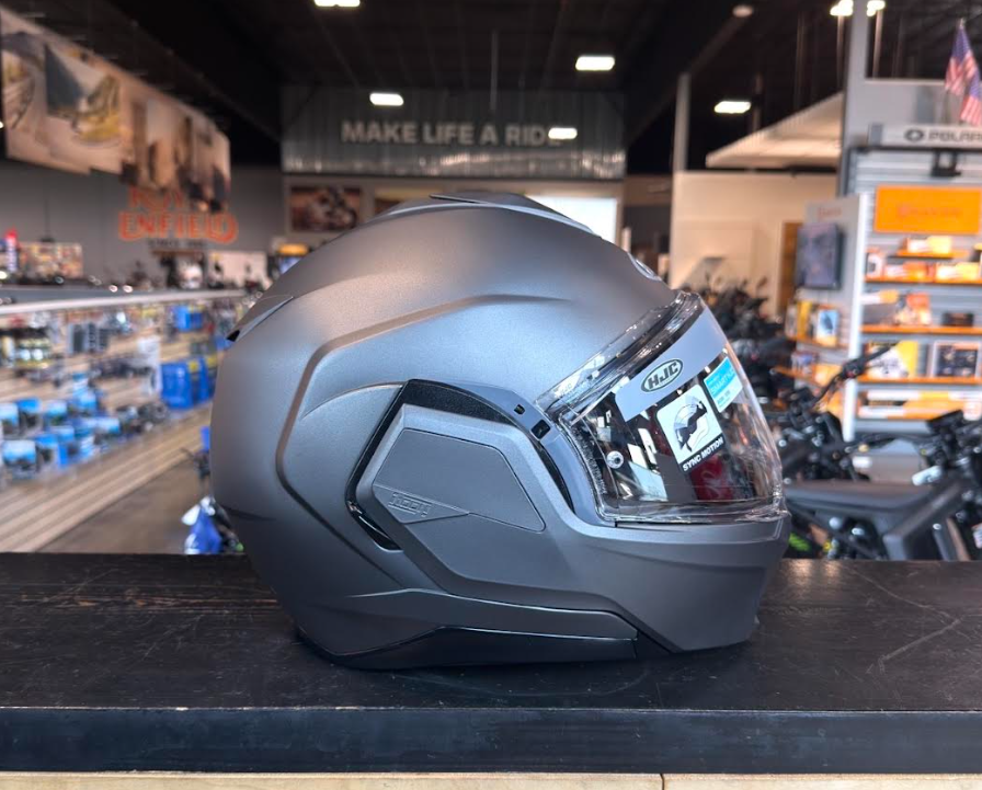 NEW HJC i100 Modular Motorcycle Helmet Semi Flat Titanium 2XL DOT