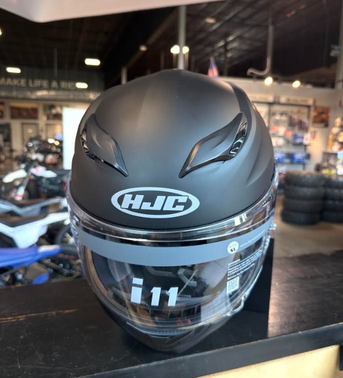 NEW HJC i11 Full Face Motorcycle Helmet Semi Flat Black Large Snell M2025D DOT