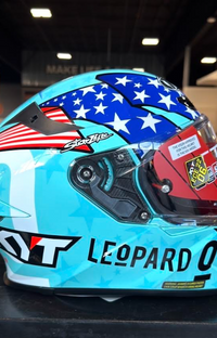 NEW KYT TT-Revo Leopard Americas Replica Helmet Medium DOT ECE 22.06
