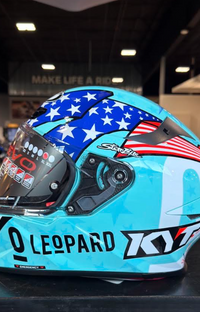 NEW KYT TT-Revo Leopard Americas Replica Helmet Medium DOT ECE 22.06
