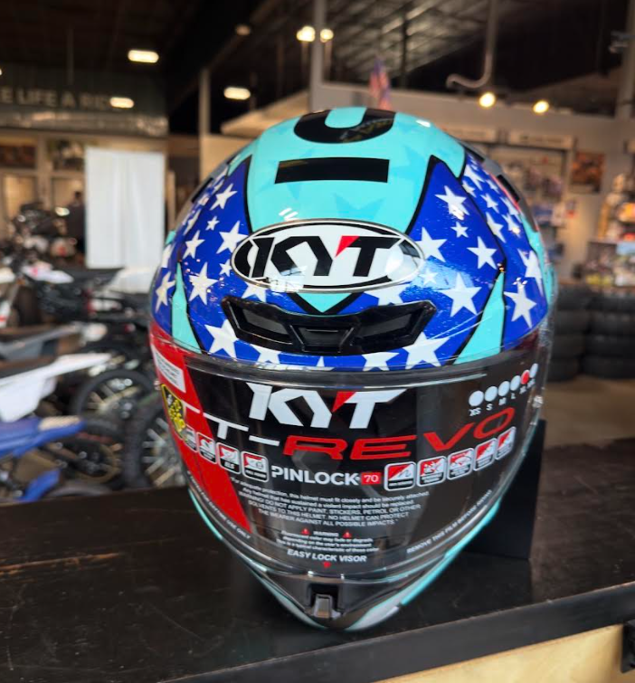 NEW KYT TT-Revo Leopard Americas Replica Helmet Medium DOT ECE 22.06