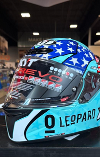 NEW KYT TT-Revo Leopard Americas Replica Helmet Medium DOT ECE 22.06
